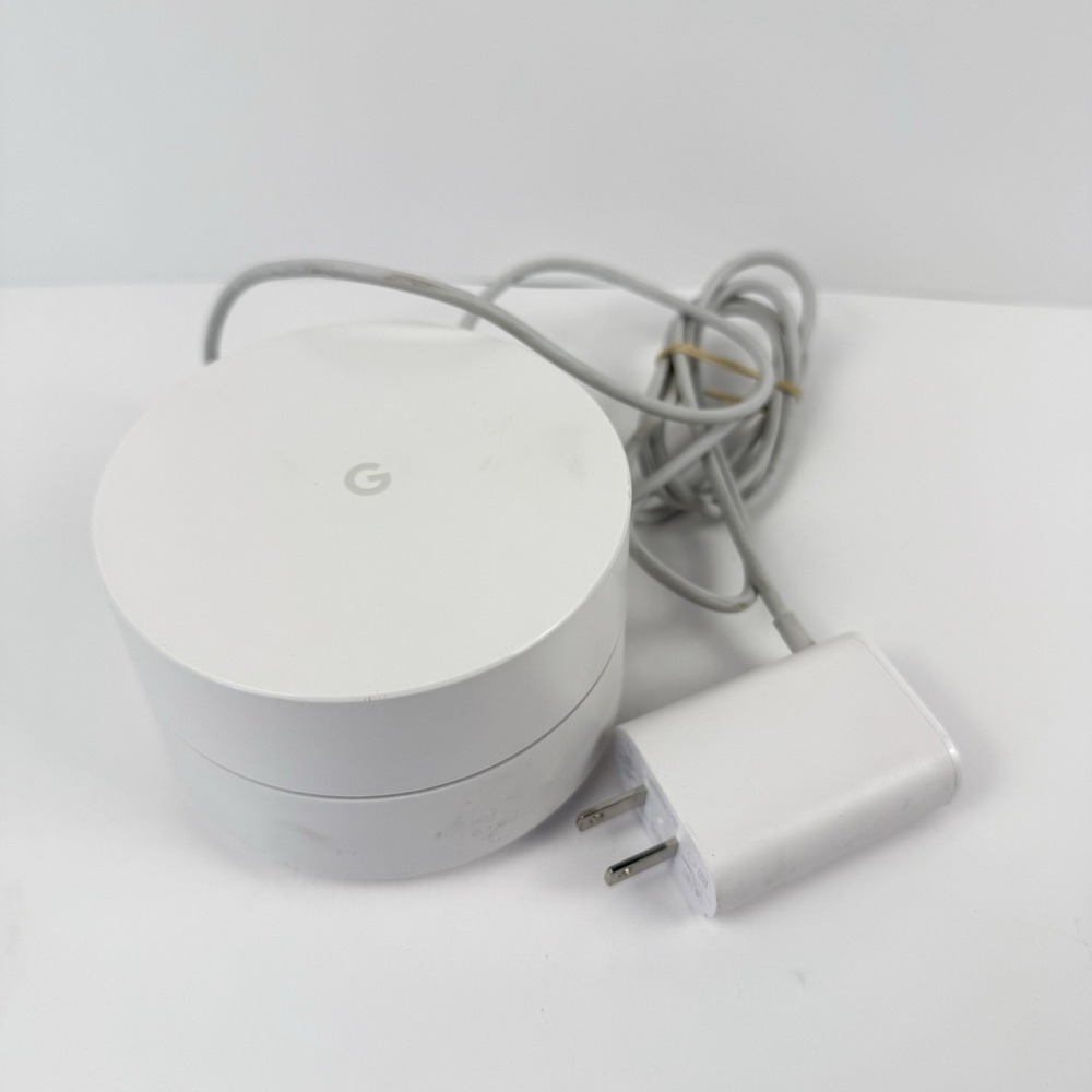 Google WIFI Access Point Router AC-1304 WIFI Google Mesh w/ Power Cord Tested